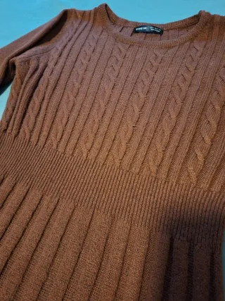 Vestido punto marrón Shein