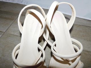 Tacones blancos plataforma tiras