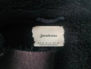 Abrigo de mujer negro y marrón