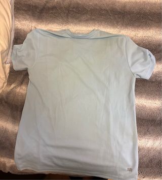 Camiseta Lacoste Sport Azul y Blanco