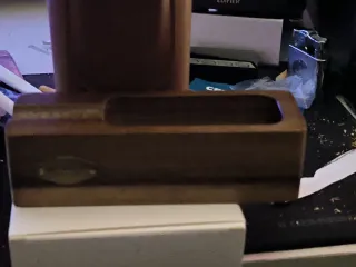 Humidificador puros, viajes y cenicero nogal