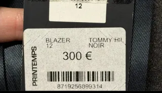 Giacca Blazer Donna Tommy Hilfiger Nera.