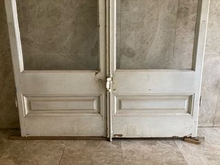 Puertas balconeras de madera 238cm x132cm total