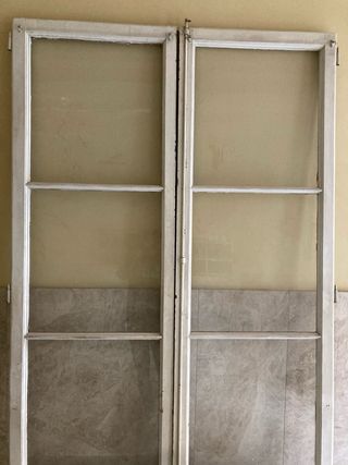 Puertas balconeras de madera 238cm x132cm total