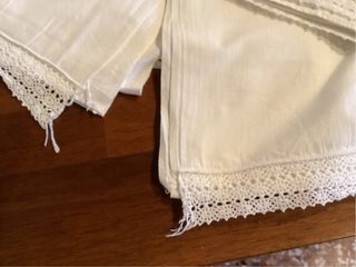 Lenzuolo Matrimoniale Vintage Ricamato Pizzo