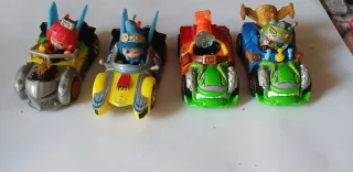4 Coches de Juguete T-Racers