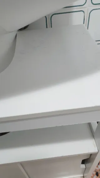 Mueble bajo lavabo madera blanco