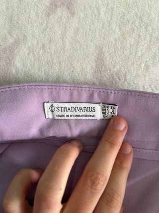 Pantalones de traje morados