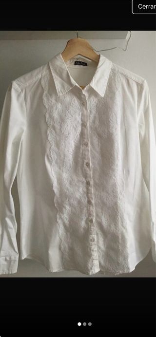 Blusa Blanca Pilar Prieto Bordada