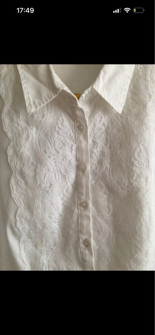 Blusa Blanca Pilar Prieto Bordada