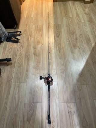 Caña de pescar y carrete de jigging