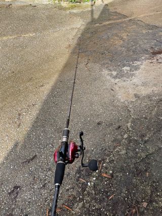 Caña de pescar y carrete de jigging