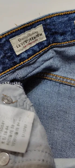 Jeans blu a vita alta Taglia 23