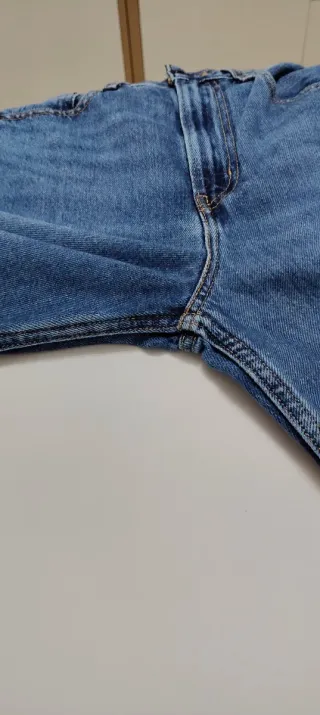 Jeans blu a vita alta Taglia 23