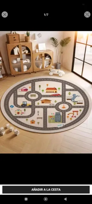 Alfombra infantil carretera 90cm
