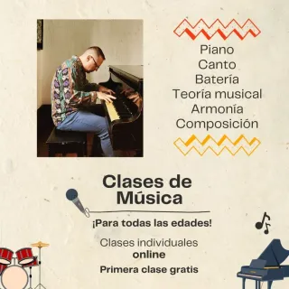 Clases de Piano, Batería y Canto - Madrid y Online