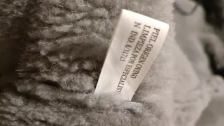 Abrigo largo de ante y pelo