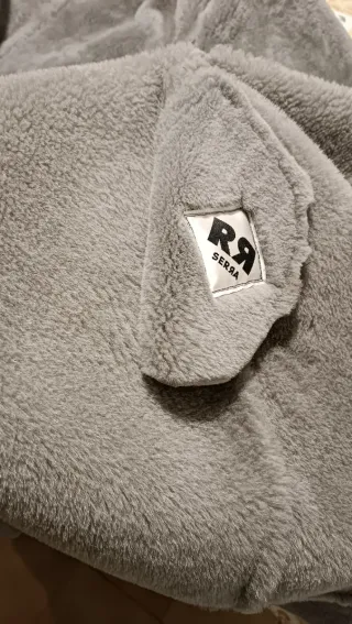 Abrigo largo de ante y pelo