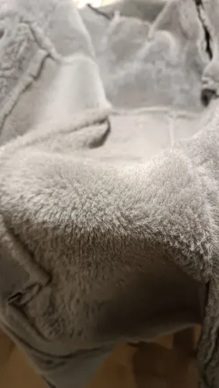 Abrigo largo de ante y pelo