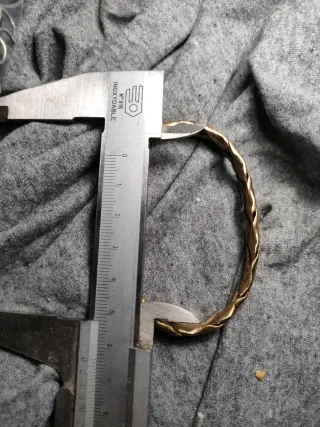 Bracciale ottone intrecciato