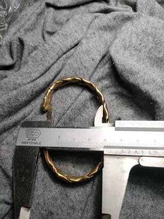 Bracciale ottone intrecciato