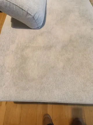 Sofá modular beige de tela