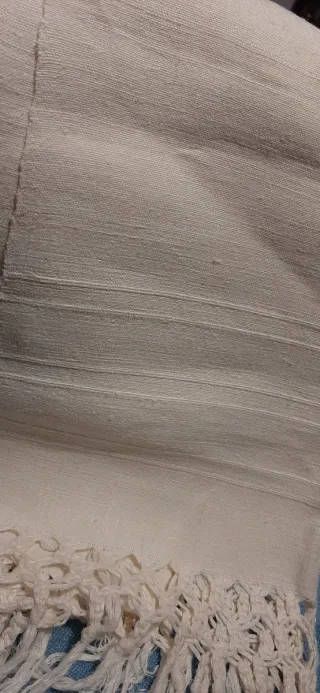 Asciugamano vintage tessuto col telaio