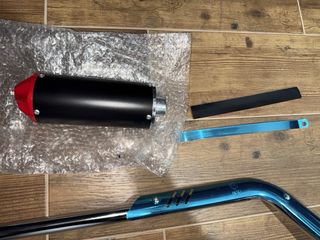 Tubo de escape y silenciador pit bike honda crf