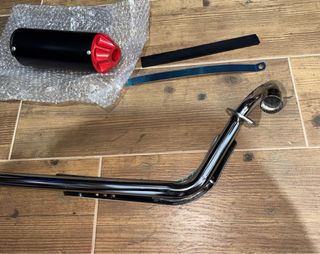 Tubo de escape y silenciador pit bike honda crf
