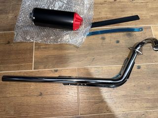 Tubo de escape y silenciador pit bike honda crf