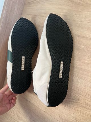 Tenis Lacoste Blancos y Verdes