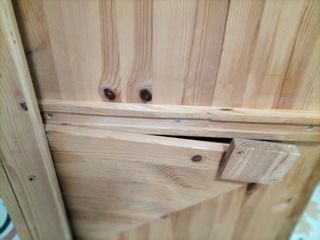 Mesa de cocina plegable de madera