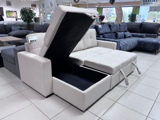 Sofá Cama Chaise Longue Beige NUEVO