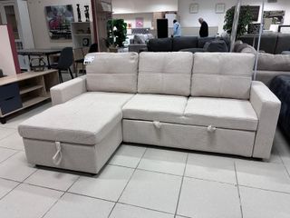 Sofá Cama Chaise Longue Beige NUEVO