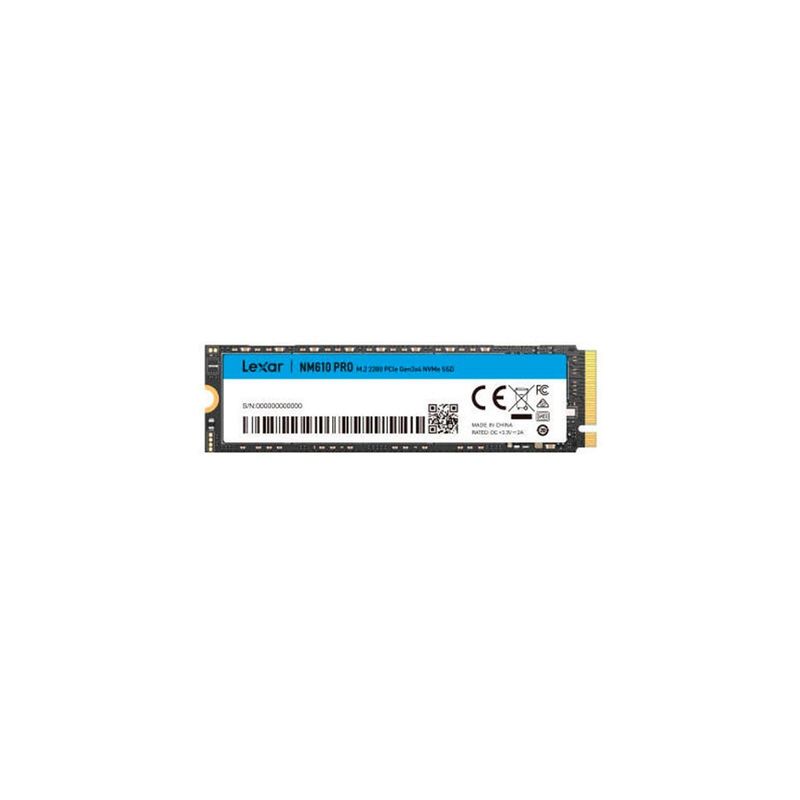 SSD Lexar NM610 Pro 1TB M.2 2280 PCIe Gen3 x4 NVMe 1.4 | 3D NAND Flash, Nuevo
