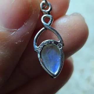 Pendientes Plata 925 Piedra Luna