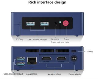 Mini PC Beelink S12 Pro Intel 12ª Gen Azul#F42897