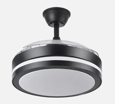 Ventilador Techo Retráctil Esparta Negro