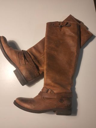 Botas de piel Hilfiger Denim marrones