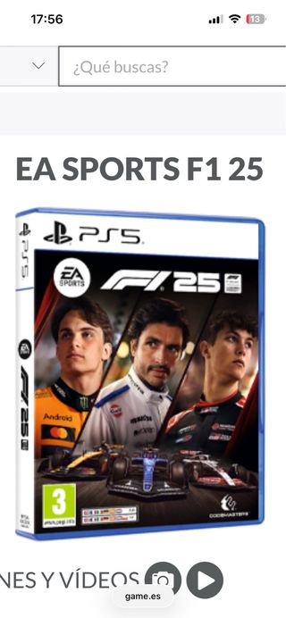 EA Sports F1 25 PS5 (tengo mas videojuegos)