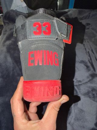 Zapatillas Patrick Ewing 33 Negras Rojas