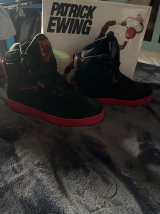 Zapatillas Patrick Ewing 33 Negras Rojas