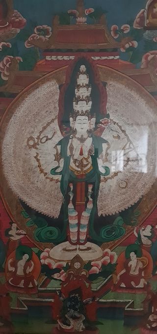 Thangka Tibetano de Avalokiteśvara