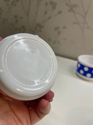 Tazas apilables Arcopal polka dot Diseño pop art.