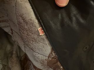 Chaqueta de cuero negra vintage