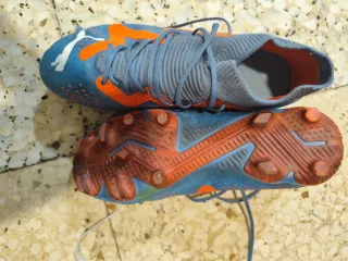 Zapatillas Puma Futbol Azul/Naranja