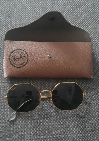 Gafas de Sol Ray-Ban Octagonales Doradas