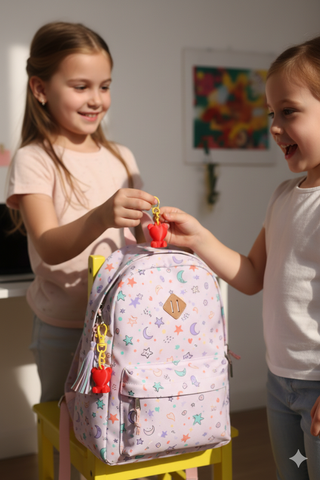 Llavero Oso Corazón Rojo