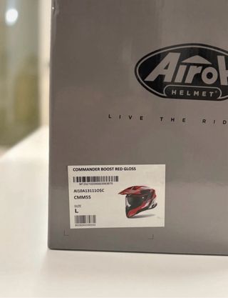 Casco Airoh Commander Red Gloss - Talla L