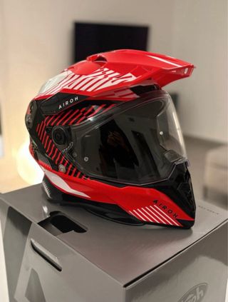 Casco Airoh Commander Red Gloss - Talla L